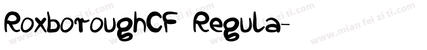 RoxboroughCF Regula字体转换